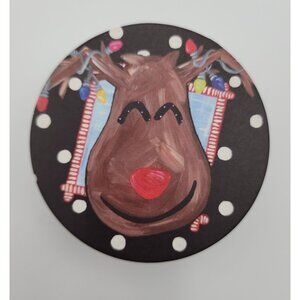 Mainstreet Collections Rudolph with Dots Paper Coasters Unused